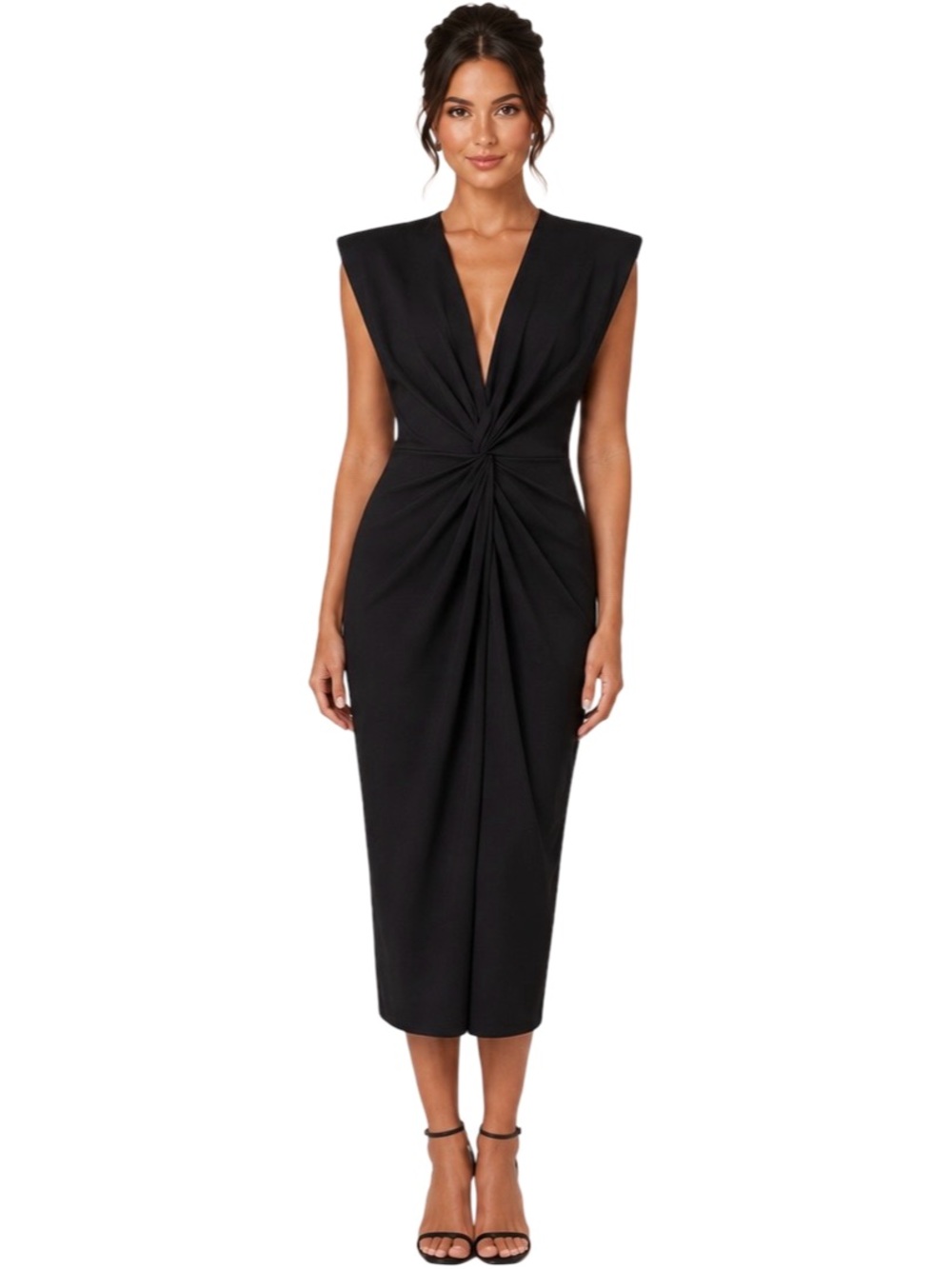 Iris Setlakwe Twisted Front Midi Dress NWT